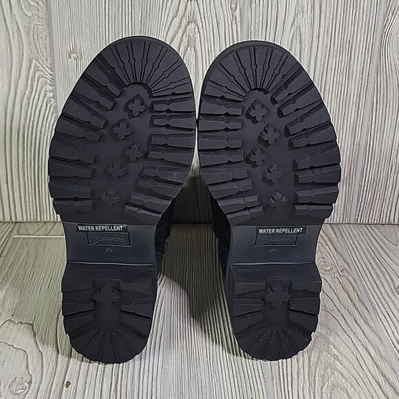 Zodiac Chance Black Leather Lace Up Side Zip Combat Ankle Boots Womens 5.5 NEW - Picture 7 of 13